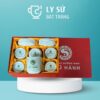 Bộ 6 cốc sứ Bát Tràng quà tặng in logo men vân đá dáng trụ không quai 200ml BCS-06