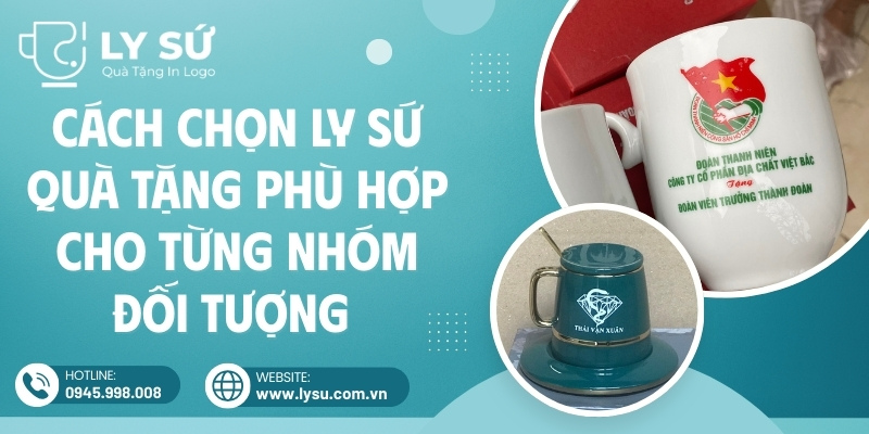 Cách chọn ly sứ quà tặng phù hợp cho từng nhóm đối tượng