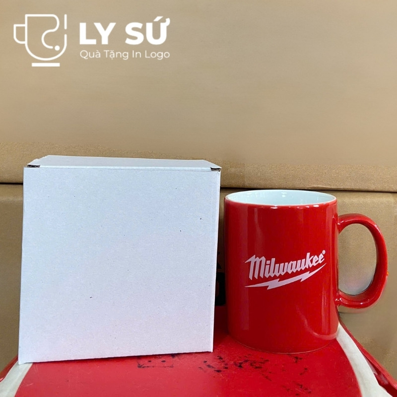 Cốc sứ màu Bát Tràng quà tặng in logo
