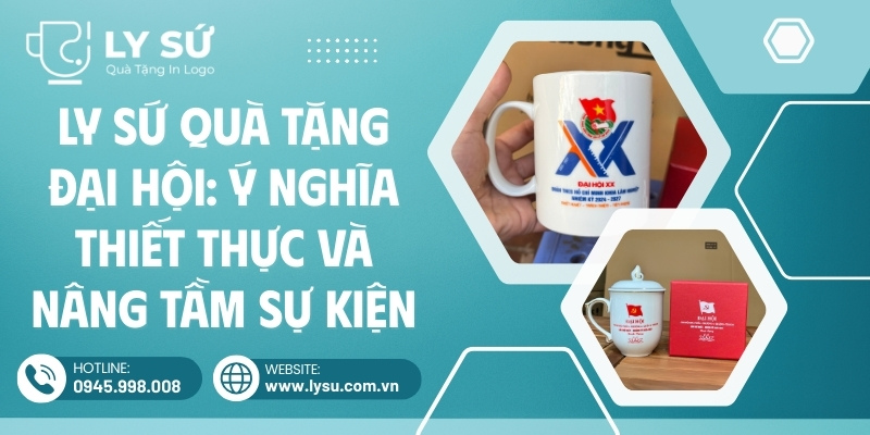 Ly sứ làm quà tặng đại hội nâng tầm ý nghĩa cho sự kiện
